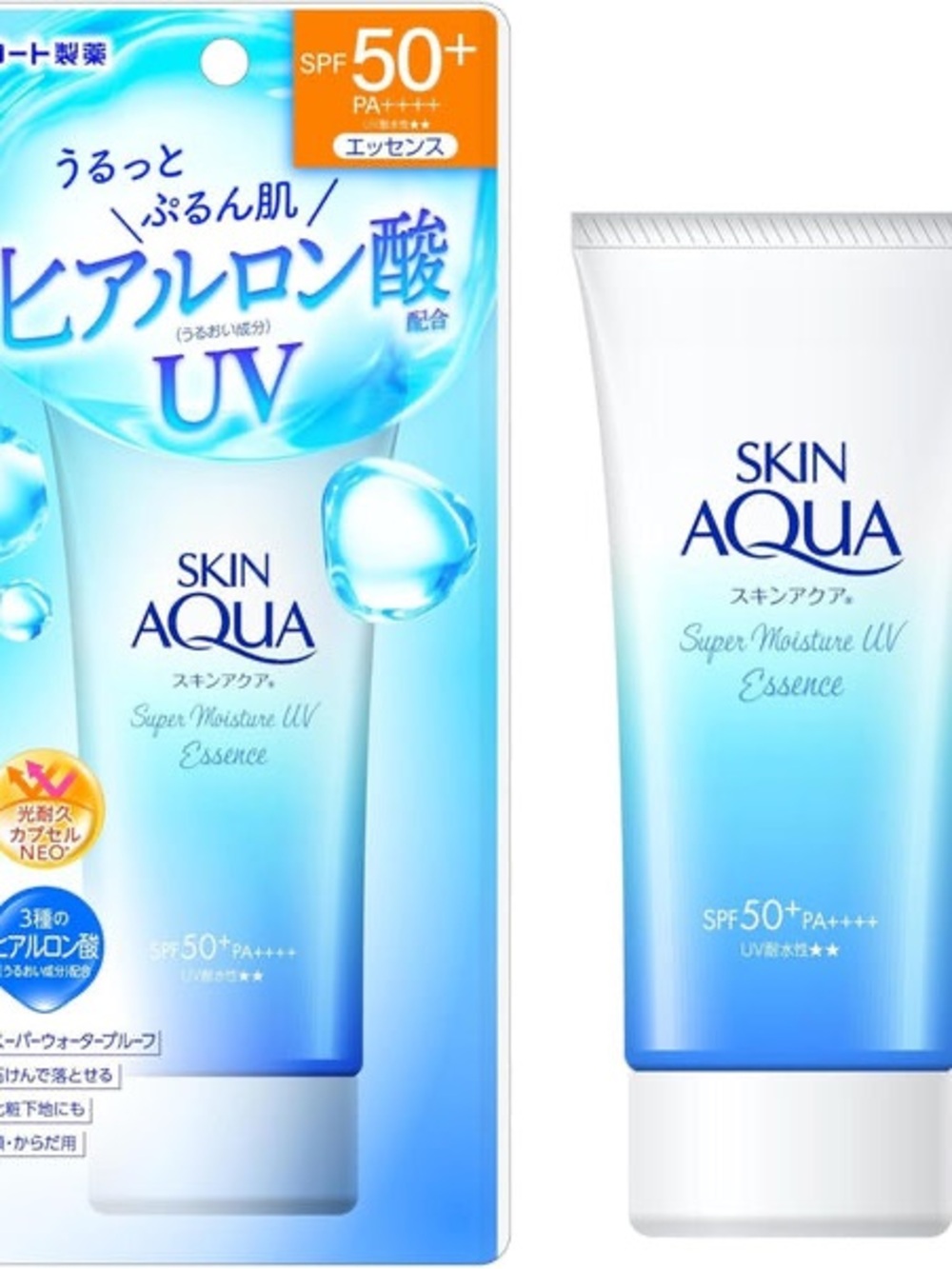 Skin Aqua Super Moisture UV Essence SPF 50+ - Blue/White